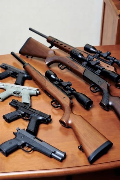 Gun store display